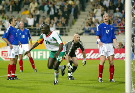 1st round - France v. Senegal - Senegal's Pape Bouba celebrates after scoring the winning goal
