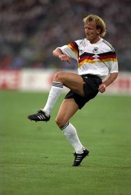 Andreas Brehme was the best left-back in the World Cup as well as the matchwinning hero in the final when converting the penalty five minutes from the end. 