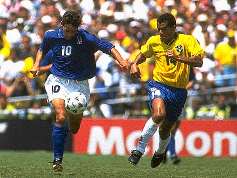 Roberto Baggio followed closely by Cafu. The quality of defensive play was extremely high in the final, and Baggio wasn't the only attacker who had problems. 